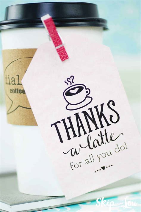latte  printable gift tags skip   lou