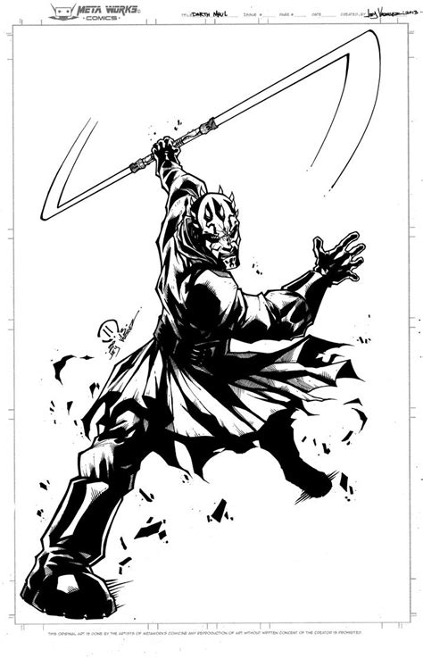 darth maul inks  joeyvazquez  deviantart