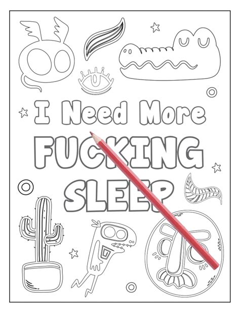 swear word coloring pages sweary coloring book  cuss word coloring