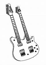 Gitar Mewarnai Paud Kreatifitas Jiwa Meningkatkan Bermanfaat Semoga Alat Ini sketch template