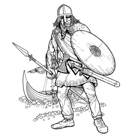viking characters  printable coloring pages