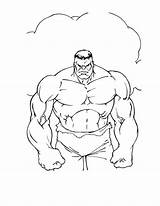 Hulk sketch template