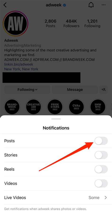 how to turn on instagram notifications
