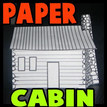paper log cabin  template    paper