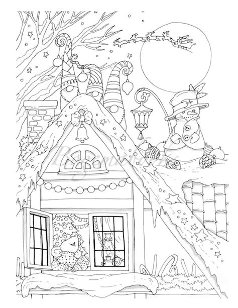 printable coloring pages  adults christmas