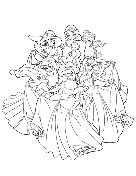 disney princess printing coloring pages cute printable coloring pages