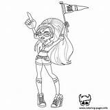 Coloring High Ghoulia Monster Pages Yelps Printable Print Getdrawings Getcolorings sketch template