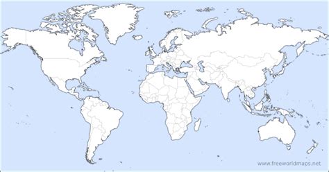 world map  labels printable  printable world map