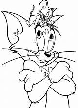 Jerry Tom Coloring Pages Color Kids Print Cartoons sketch template