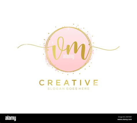 vm feminine logo usable  nature salon spa cosmetic  beauty
