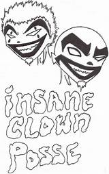 Clown Insane Posse sketch template