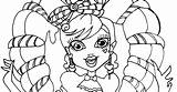 Monster High Coloring Draculaura Screams Sweet sketch template