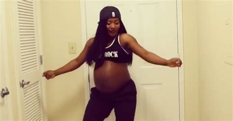 pregnant woman hip hop dance goes into labor video