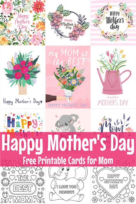 mothers day cards   printable