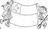 Bandera Patrias Fiestas Flaga Polski Originarios Pueblos Chilena Mapuches Chilenos Laminas Mapuche Kolorowanki Conozcamos Kolorowanka Banderita Felices Niños Septiembre Chilenas sketch template