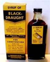 syrup  black draught laxative bottle box full ebay  medicine