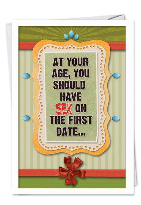 Sex On First Date Funny Birthday Card