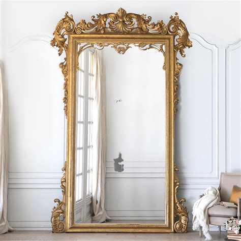grande antique gold floor mirror mvp eloquence