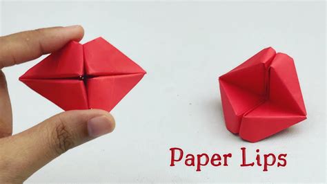 paper lips open paper mouth diy origami lips paper