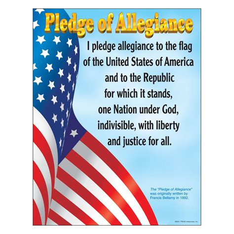 pledge  allegiance words printable