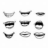 Boca Mund Talking Mouths Pngtree Clip Template Pictogram Mond Expressions Angry Vectorial Diente Caricature Emotion Gráfico Actualice sketch template
