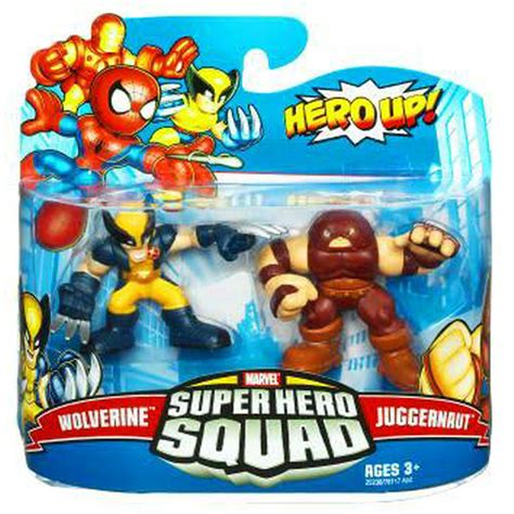 marvel super hero squad series  wolverine juggernaut action figure