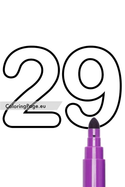 number  template coloring page