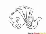 Casino Ausmalen Spielkarten Bilder Fokus Malvorlage sketch template