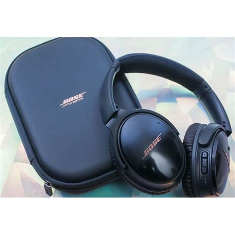 bose qc ii midnight blue limited edition audio headphones headsets  carousell