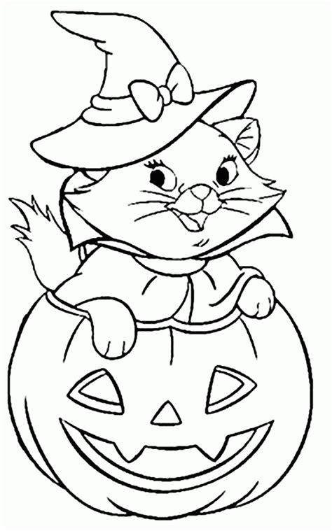 halloween cat coloring pages  printable coloring home