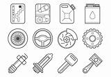 Parts Icon Vector Car Mechanic Vecteezy sketch template