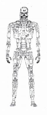 Terminator Endoskeleton Eurasia sketch template