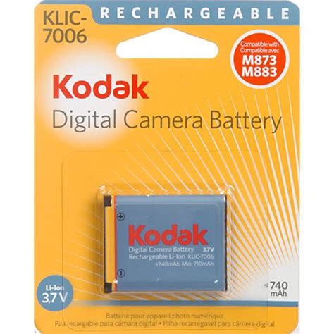 kodak  volt li ion rechargeable digital camera battery klic  buy   united arab