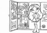 Coloring Bratz Locker Girls Pages sketch template
