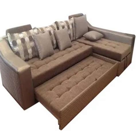 rectangular 1 5 feet brown sofa cum bed living room at rs 29150 in