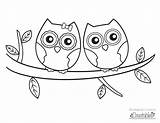 Coloring Owls Printable Couple Pages Owl Easy Kids Creatables Right Choose Colouring Cute Clipart Cuttable Clip Baby Any Library  sketch template
