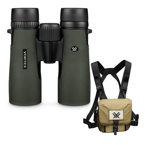 vortex  diamondback hd roof prism binoculars  glass pak harness case walmartcom
