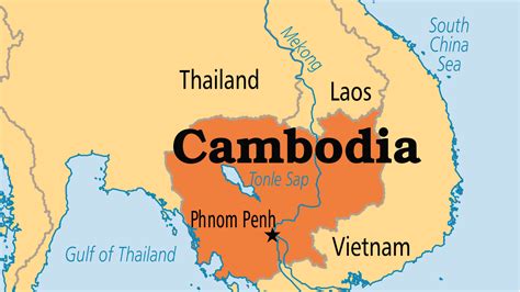 cambodia  world political map images   finder