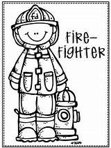 Helpers Helper Preschool Firefighter Fireman Puppets sketch template