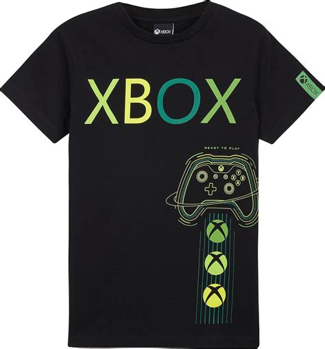 xbox boys  shirts cotton black  shirt  kids teens gamer gifts  boys amazoncouk