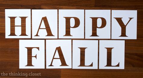 happy fall banner tutorial  thinking closet