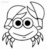 Crab Coloring Pages Kids Outline Drawing Cute Color Cool2bkids Cartoon Drawings Printable Animal Sheet Print Crabs Sea Small Animals Preschool sketch template