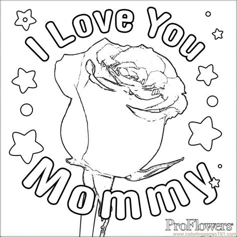 big rose coloring page  mothers day coloring pages