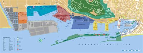 barcelona port tourist map barcelona mappery tourist map life map cartography harbor