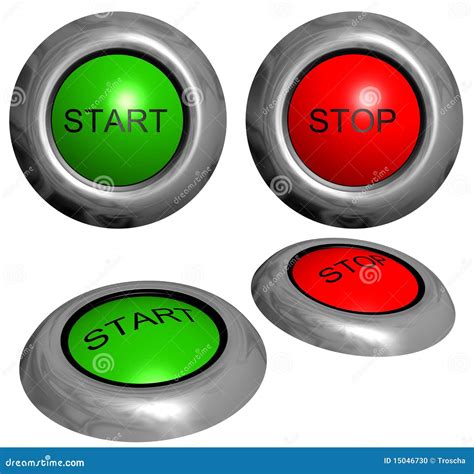 start  stop buttons stock photo image