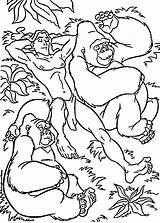 Tarzan Coloring Pages Disney Printable Gorilla Book Color Kids Last Info Sleep Sheets Choose Board Books sketch template