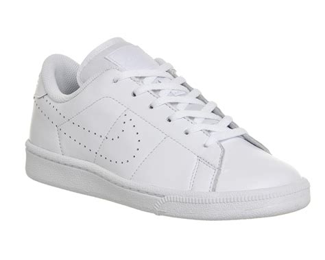 nike leather tennis classic  white lyst