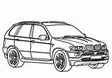Bmw X6 Coloriage Cars Dessin Tocolor Lowrider sketch template