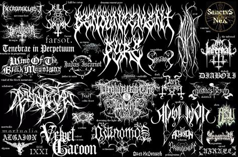 devil   black metal logos