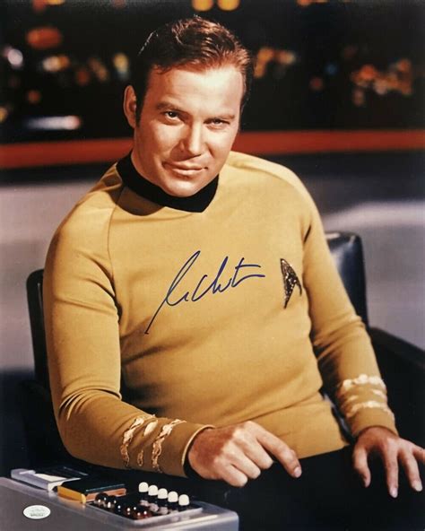 William Shatner Captain Kirk Signed Star Trek 16x20 Photo Jsa